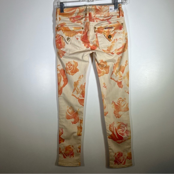 Hudson Collin Crop Floral Skinny Stretch Denim Jean Size 24 EUC - Picture 2 of 16